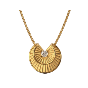 Golden Radiance Pendant Necklace